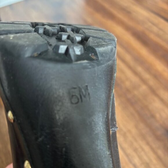 Michael Kors Black leather shearling lined heeled boots - Picture 5 of 10